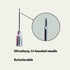 Eli-Vet 20G x 1 inch Veterinary Aluminum Hub Needle, 100 per Box, AHN2025