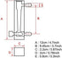Gas Flowmeter, 1-10LPM Meter with Control Valve for Oxygen Air Gas