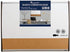 Quartet Combination Magnetic Whiteboard & Corkboard, 17" x 23", Combo Black/Silver Frame Board