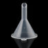 10Pcs White Small Clear Plastic Mini Funnels for Bottle Filling, Perfumes, Essential Oils, Lab Supplies