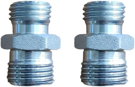 2Pcs M14 to M16 Fittings Adapters, Excavator Hydraulic Hose Pipe Thread Connector