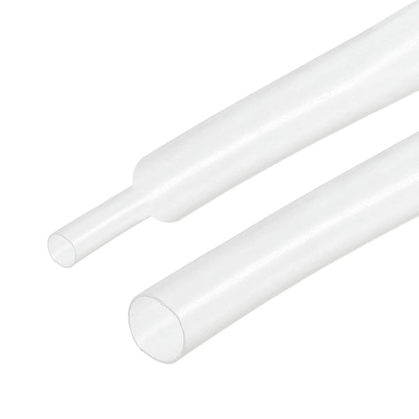 Heat Shrink Tubing 2:1 Cable Sleeving Tube Wrap, 3/16" Dia/5m/Clear for Electric Insulation Protection