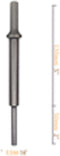 Pneumatic Punch Drift 1/4"(6.5mm) Pneumatic Air Hammer Punch Pin for Removing Corroded Bolts Or Long Pins