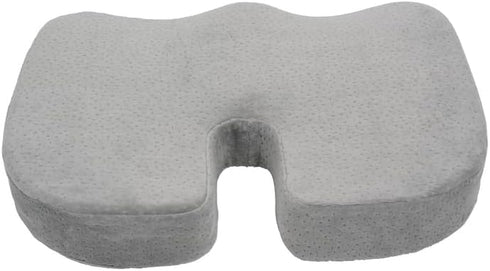 Tailbone HomeStock Memory Foam Seat Cushion - Black Orthopedic Support for Sciatica, Back & Pain Relief - Washable