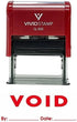 Self Inking Rubber Stamp (Red Ink) by Void by Date, Large