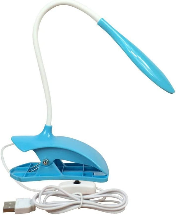 anso LED Light Table Desk Lamp USB Rechargeable Clip-on Bedside Reading Light Living