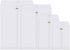 Kraft Paper Clasp Envelopes - 4 Sizes for Filing, Storing, Mailing Documents, 50 Pieces (White, 5x7 In, 6x9 In)