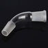 Glass 105 Degree Distillation Adapter, Borosilicate Bent Adapter with 24/40 Joints for Lab Supply