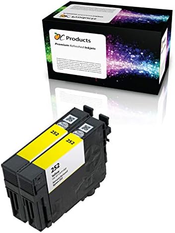 Remanufactured Ink Cartridge Replacement for Epson 252, 2 Yellow for WF-3620, WF-3640 Printers