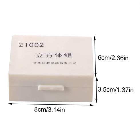 4pcs Zerodeko Science Lab Equipment Metal Density Blocks Aluminum Iron Copper Elements Cube Physics Experiment Kit