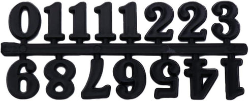 1 Set Black Clock Numerals Kit, Digital Clock Parts with Roman and Arabic Numbers for Home Improvement