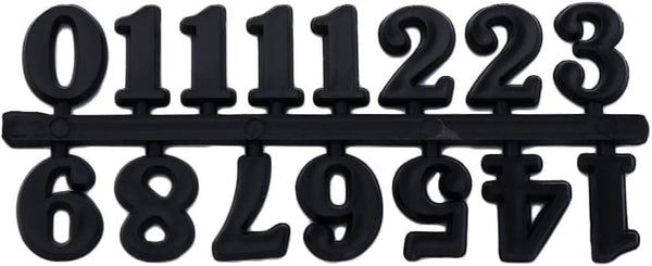 1 Set Black Clock Numerals Kit, Digital Clock Parts with Roman and Arabic Numbers for Home Improvement
