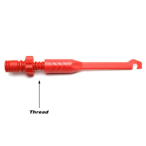 Electronic Wire Piercing Probe Clip for Automotive Diagnostic Tool, Puncture Wire Back Probe Pins (Black & Red, 2 Pack)