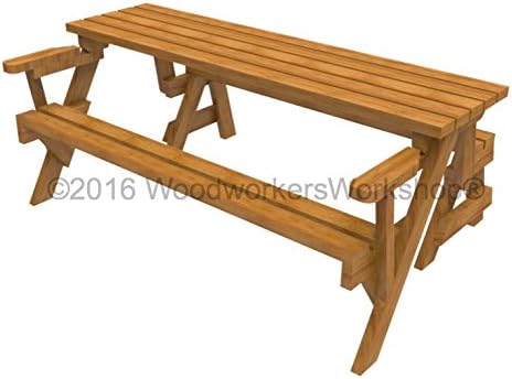 DIY Convertible Folding Bench/Picnic Table Plans