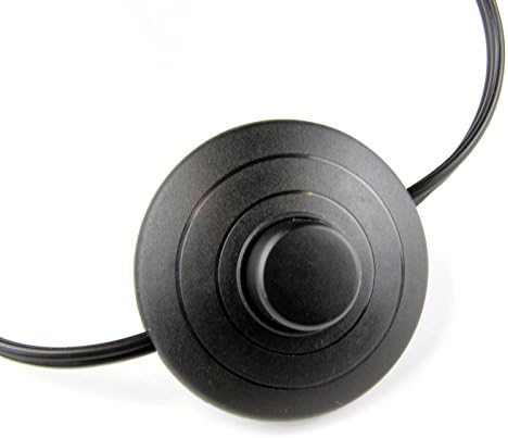 8 Feet Indoor Extension Cord 3 Outlet with Foot Switch and Safety Waterproof Cover (2 Packs)