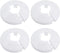 Wall Flange Cover Collars: Plastic Radiator Pipe Collars, 4 Pieces for Water Pipe Drain Line Flange Decoration (12)