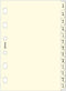 Filofax Pocket A-Z Index Cream (B211664)