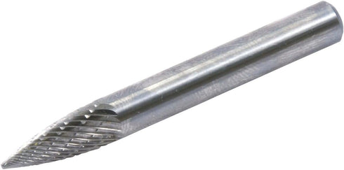 Forney Tungsten Carbide Burr, 1/4-Inch Shank, Tree Pointed, Dark Grey