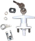 T-Handle Shutter Lock Kit, Accordion Hurricane Storm Shutter Lock, White, The Same