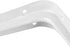 ZOENHOU 24 Packs White Shelf Brackets, 12 x 10 Inch Heavy-Duty Metal Steel Corner Brackets with Screws for Wall Shelves