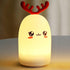 SCZWP8 Elk Portable Night Light Study Modern Simple and Warm Creative Bedroom Table Lamp Led Decoration Monochrome Warm