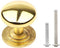 Set of 6 Modern Round Cabinet Hardware Knob, Kitchen Drawer Dresser Handles, Gold, Single Hole Pull for Furniture