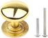 Set of 6 Modern Round Cabinet Hardware Knob, Kitchen Drawer Dresser Handles, Gold, Single Hole Pull for Furniture
