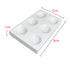1PC White Porcelain Spot Plate, 6 Wells Laboratory Spotting Reaction Plate for Chemical Testing