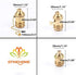EFINEHOME 2 Pack E26/ E27 Lamp or Fixture Replacement, Solid Brass Industrial Light Socket Vintage Edison Pendant Lamp