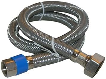 LASCO 10-0161 60-Inch Flex Stainless Steel Braided Water Supply, 3/8-Inch Female Compression to 1/2-Inch Female Iron
