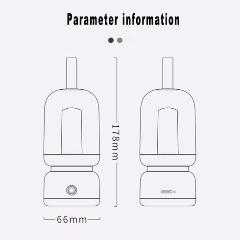 Portable Retro Table Lamp for Outdoor Indoor,LED Sleep Lamp Cute Room Decor Night Light ,Cordless USB Rechargeable Desk