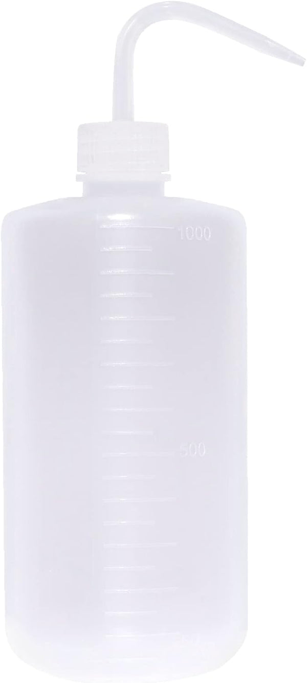 Oubest 1000ml Squeeze Bottle, LDPE Plastic Wash Bottle for Irrigation Plant and Medical Lab