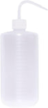 Oubest 1000ml Squeeze Bottle, LDPE Plastic Wash Bottle for Irrigation Plant and Medical Lab