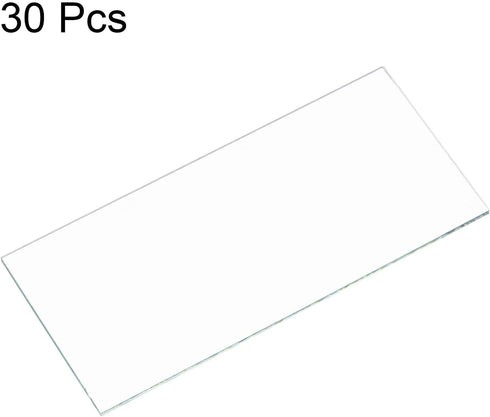 30pcs 1.97" 4.25" HARFINGTON Welding Lens x Clear Glass Outer Cover Helmet Inner Replacement Lens Welding Helmet Lenses