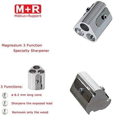 Mobius + Ruppert (M+R) Magnesium Specialty Sharpener, 3 Function, Made in Germany