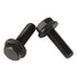 M6 x 20mm Flanged Hex Head Bolts, Full Thread Alloy Steel Screws, Black Oxide Finish, Quantity 25