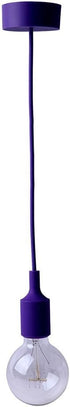 Lightingsky Colorful E26 Silicone Ceiling Lamp Holder DIY Textile Ceiling Light Cord Pendant
