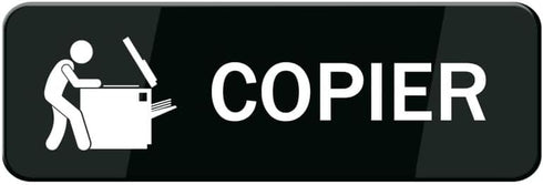 FZQDMT Copier Sign For House (With Strong Adhesive Tape), 10" X 3" Premium