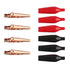 DROK Jumper Wires with Alligator Clips, 6pcs 45mm Large Pure Copper Test Leads, 19.6 inches/50cm