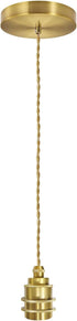 1-Light Gold Pendant Light Kit Mini Pendant Lights Cord 4.92ft Adjustable E26