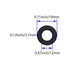Othmro 50Pcs Nitrile Rubber O-Rings, 3.1mm Wire Dia, 18mm OD Metric Sealing Washers for Oil or Air Sealing, Black