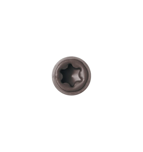 Composite Decking Stainless Steel Wood Screw, 10x2-1/2",Star Drive,Torx 20, Type 17 Slot Point,Wood Screw,1 Free Bit Included (#10x2-1/2", Dark Brown, 75)