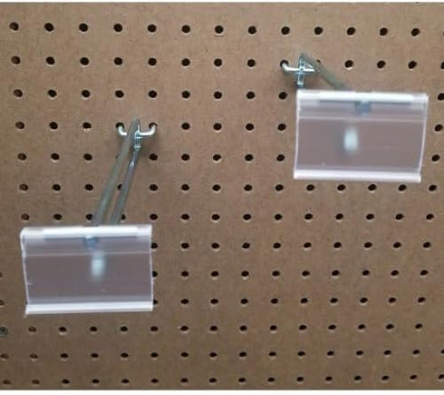 National Plus 8 Inch 2 1-1/4 Inch Heavy Duty Pegboard Scanner Hook Plus by Flip Up Label Holder