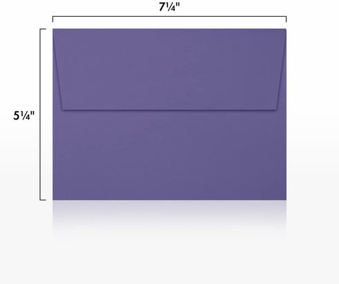 LUXPAPER A7 Invitation Envelopes for 5 x 7 Cards in 80 lb. Wisteria, Printable Envelopes, 50 Pack