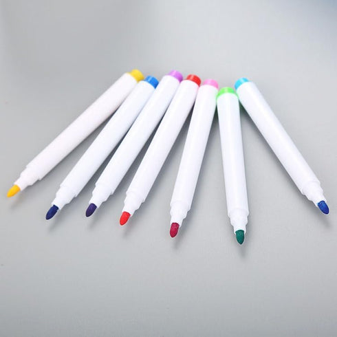 YIKANGHENG 40 Pcs Multicolour Permanent Dry Erase Wipable Markers with Blackboard Brush Sponge for Various Surfaces
