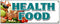 Health Food Banner Sign Vegetarian Vegan Organic GMO Produce Healthy