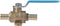 SharkBite 1/2 Inch Crimp Ball Valve with Mounting Tabs and Drain, Brass Plumbing Fitting for PEX Pipe