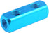 1/4" 2-Way 5 Ports Air Manifold, Aluminum Pneumatic Inline Splitter