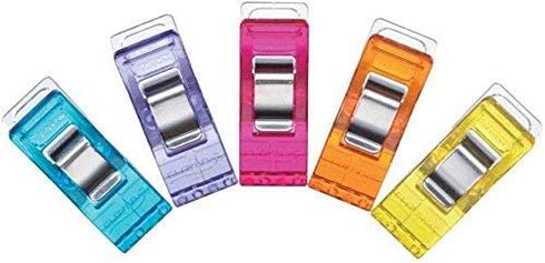 Clover 10-Piece Wonder Clips, Classic, Colors May Vary