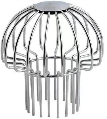 3 Inch 304 Stainless Steel Gutter Guard Filter Strainer for Round Downspout, Anti-Blocking Line Cap Drain Cover